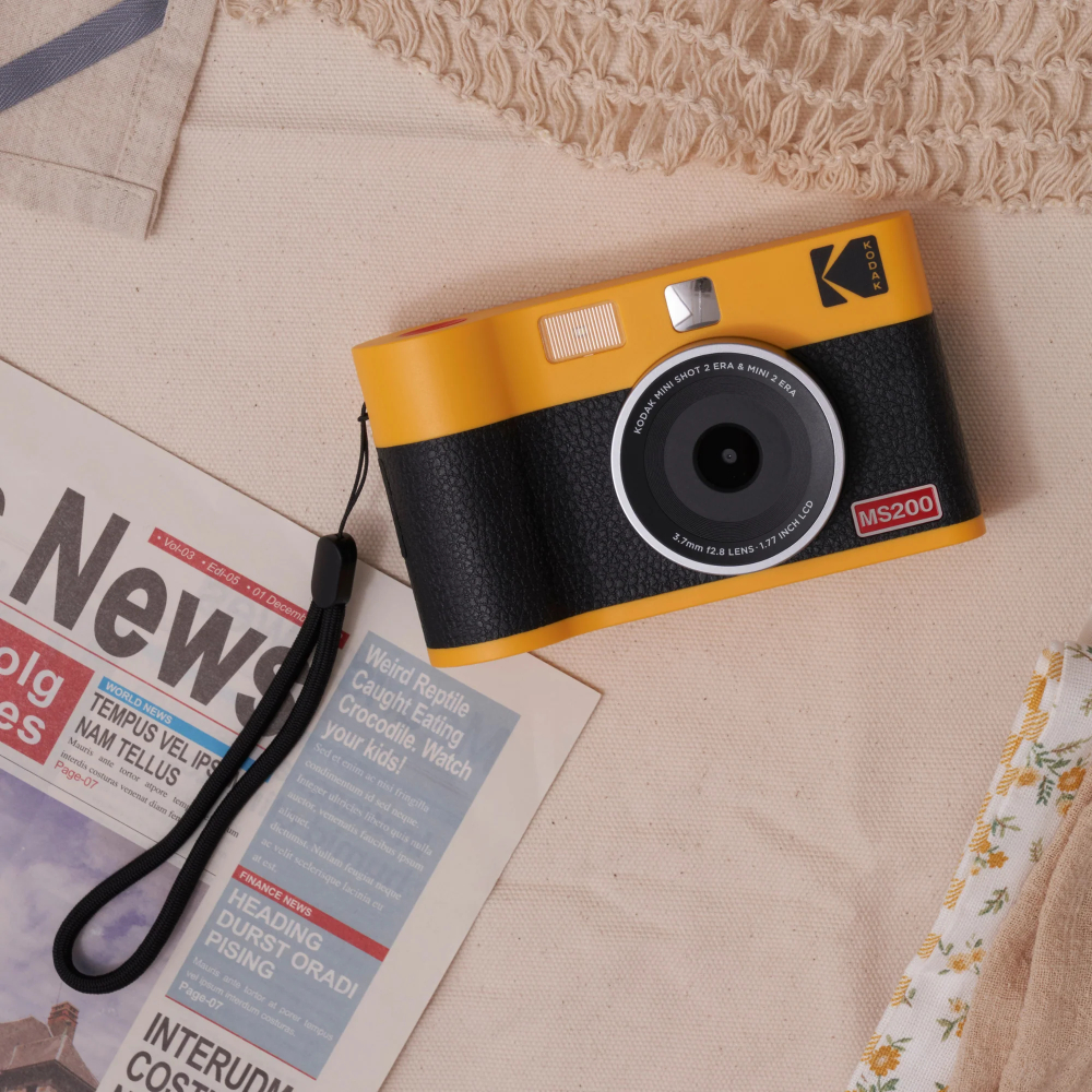 Kodak Instant Cam Mini 2 ERA MS200 Vàng Đen - Chính Hãng - ảnh 2