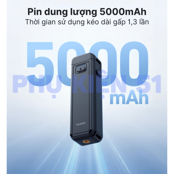 Telesin Charging Grip for Pocket 3/4/4P  - ảnh 2