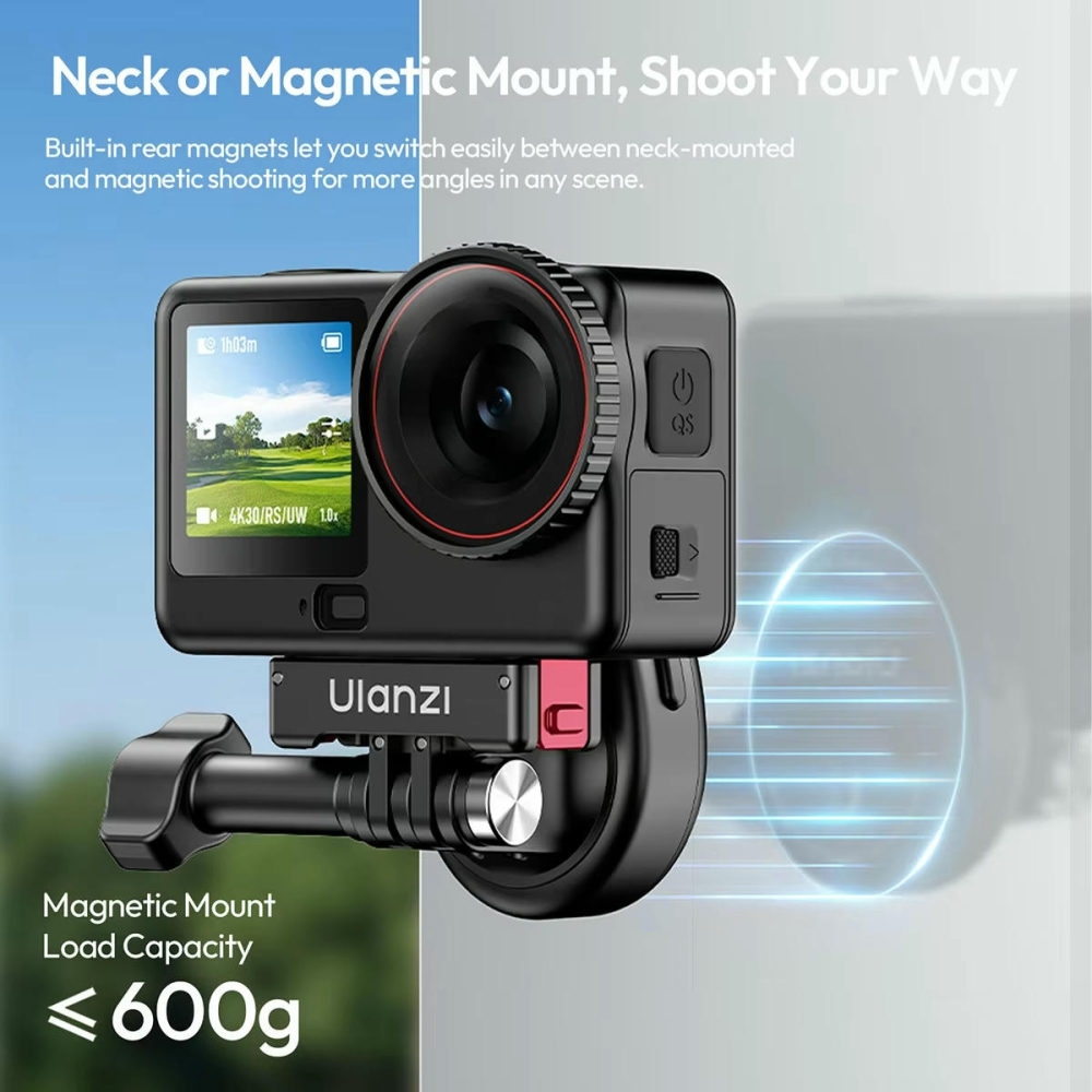 Ulanzi ZJ09 giá đỡ cổ linh hoạt cho camera hành động như GoPro, Insta360, DJI OSMO Action - ảnh 2