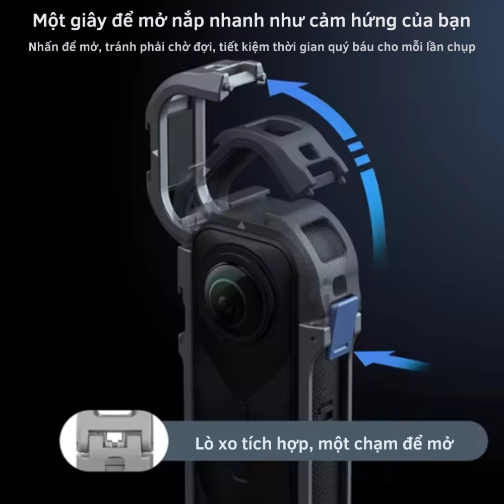 Khung Nhôm Telesin cho Insta360 X5 - ảnh 9