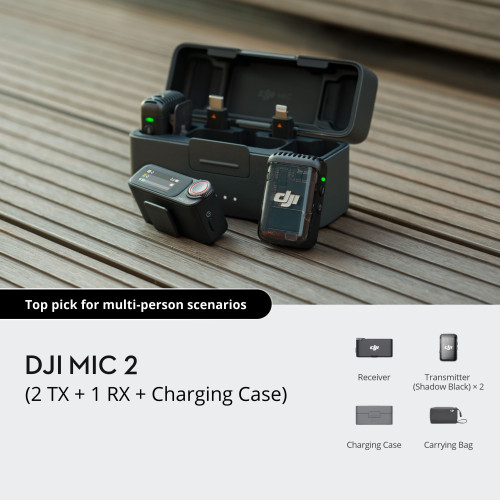 DJI Mic 2 (2 TX + 1 RX + Charging Case) - Chính hãng - ảnh 7