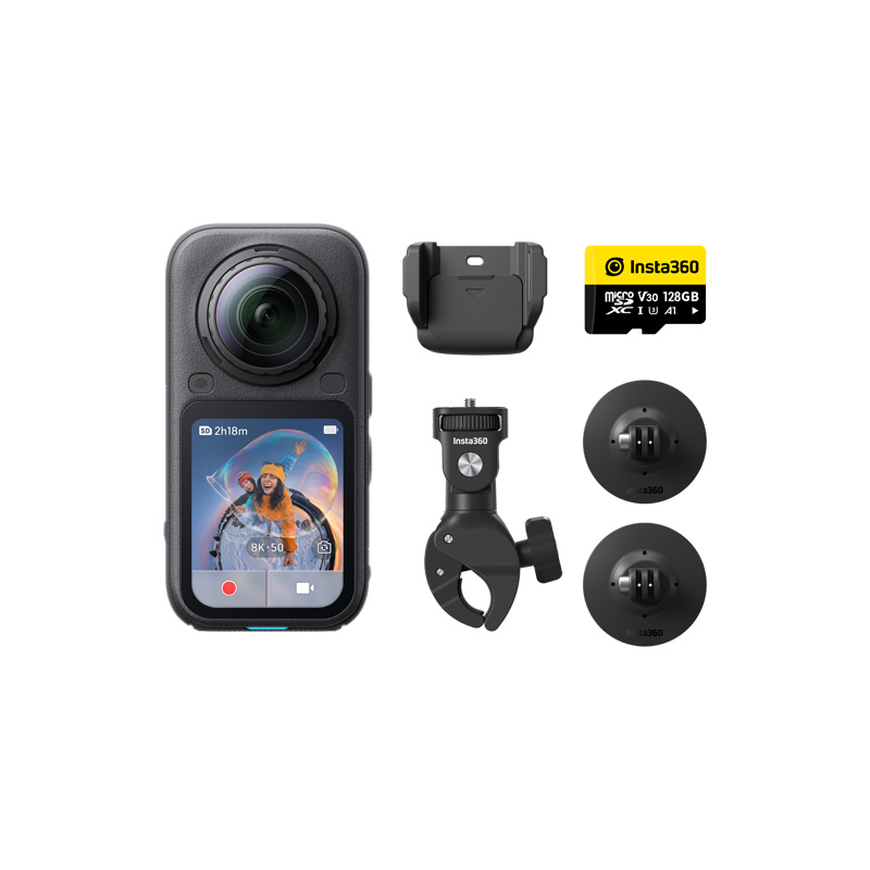 Bộ Insta360 X6 Motorcycle Bundle dùng quay hành trình xe máy