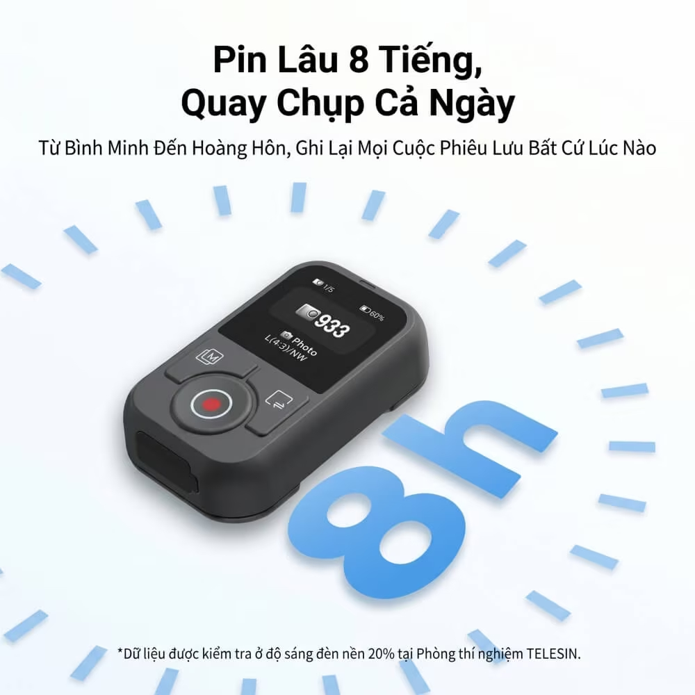 Remote Control Telesin cho DJI Action 4/5/Osmo 360 - ảnh 7