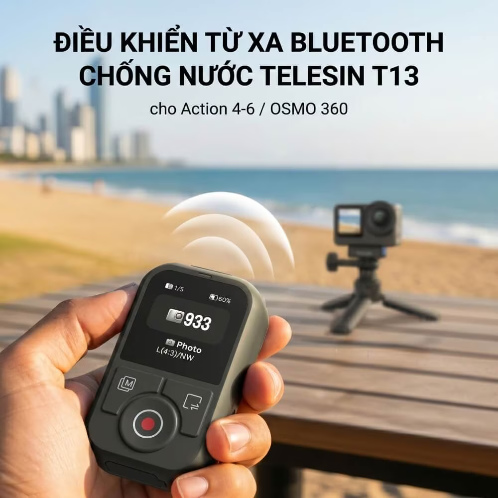 Remote Control Telesin cho DJI Action 4/5/Osmo 360 - ảnh 9