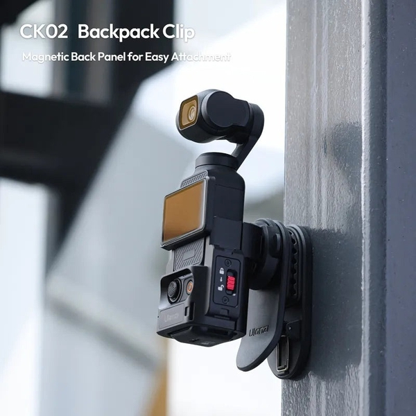 Ulanzi CK02 Ngàm kẹp balô tháo lắp nhanh cho máy ảnh DSLR Gopro DJI Pocket từ tính - ảnh 3