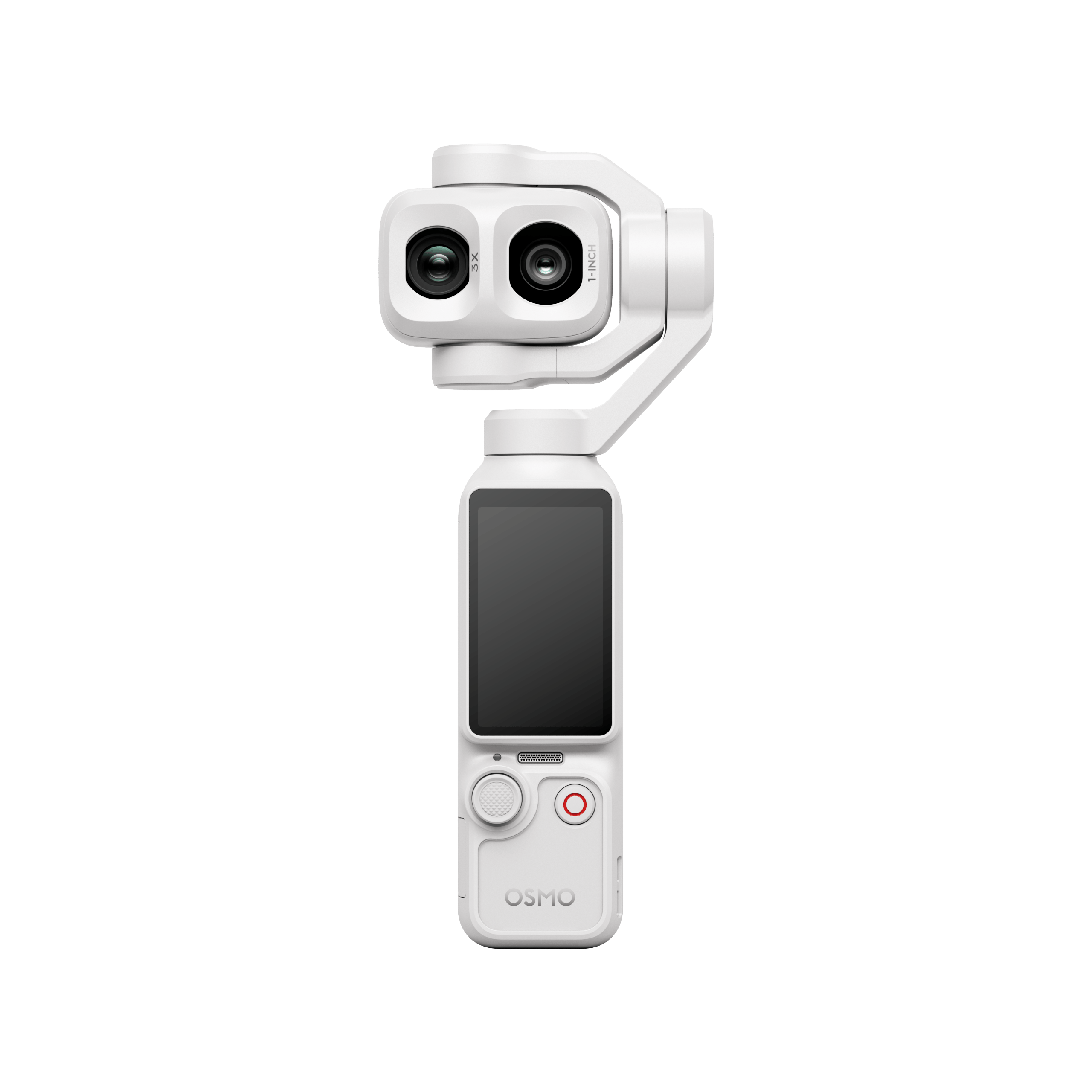 Chi tiết camera góc rộng và tele trên DJI Osmo Pocket 4P màu trắng