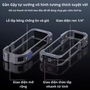 Ảnh thu nhỏ Khung Nhôm Telesin cho Insta360 X5 - ảnh 3