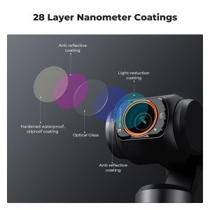 Ảnh thu nhỏ K & F Concept 4 Bộ lọc từ tính CPL+Black Diffusion 1/4+ND2-ND32+WIDE ANGLE cho DJI Osmo Pocket 3/4 - ảnh 2