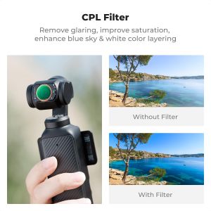 Ảnh thu nhỏ K & F Concept 4 Bộ lọc từ tính CPL+Black Diffusion 1/4+ND2-ND32+WIDE ANGLE cho DJI Osmo Pocket 3/4 - ảnh 7