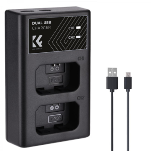 Pin máy ảnh Sony NP-FW50 - Thương hiệu K&F Concept (2 Pin 1 Sạc) - Bộ 2 Pin 1 Sạc